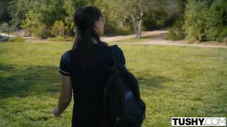 TUSHY Innocent College Student Is Secretly A Anal Lover - Ana Rose