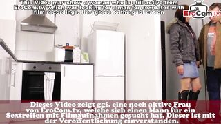 German skinny mature milf next door fuck in kitchen after party