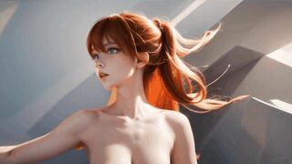 AI generated Asuka Langley asking for a dick