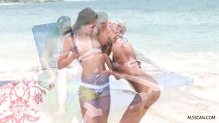 Two Lesbians With Strap-On On The Beach - Anita Pearl