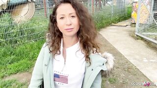 GERMAN SCOUT - ANAL DEFLORATION SEX FOR CURLY HAIR TEEN JULIA BACH AT PICKUP CASTING