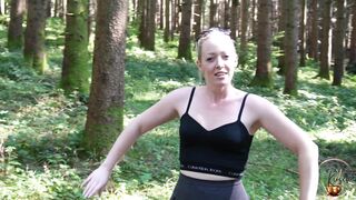 Brazenly picked up while jogging! Hiker gives me a creampie!