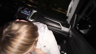 Creampie In My Pussy and Fucked In My Butthole After Sucking Him in the Car