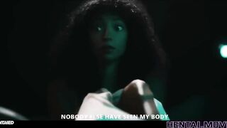AI GENERATED HENTAI - Alien Monster Ties Up Fucks Creampies Ebony Teen
