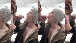 Snow Day Blowjob (topless)