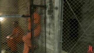 Watch these kinky prison gangsters get their tight holes drilled in a wild, cell-freeing fuckfest