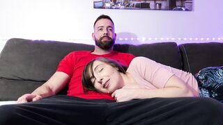 Roommate earns trust and BREAKS IT with RISKY Blowjob - Oral Creampie