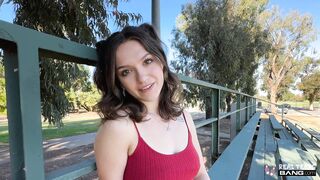 Real Teens - PAWG Brunette Teen Gracie Gates Sucks And Fucks In The Outdoors