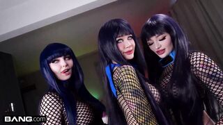 BANG Surprise - Purple Bitch, Lia Meow and Sia Siberia In Wild Lesbian Threesome